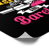 Poster I Drive Fast And Barefoot Stitcher Sewing Fabric (Coin)