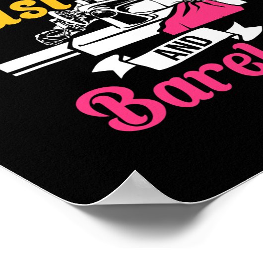 Poster I Drive Fast And Barefoot Stitcher Sewing Fabric (Coin)