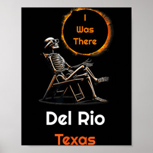 Poster I Éclipse Solaire Del Rio Texas