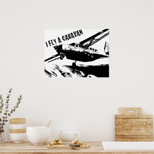 Poster "I FLY A CARAVAN" (Cuisine)