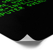 Poster I, For One, Welcome Our New Computer Overlords Ai  (Coin)