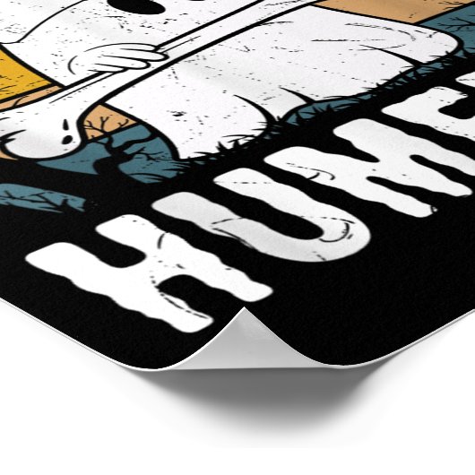 Poster I Found This Humerus Funny Ghost Nurse Halloween (Coin)