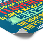 Poster I Get My Attitude From My Awesome Mom Yes She Boug (Coin)