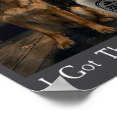 Poster I Got That Dog In Me Funny German Shepherd Smoking (Coin)