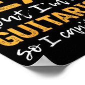 Poster I Hate Being Y But I'm A Guitarist So I Can't Help (Coin)