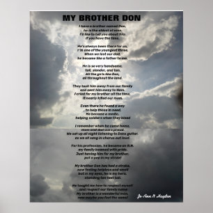 Poster I HAVE A BROTHER NAMED DON poem