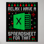 Poster I Have A Spreadsheet For That Christmas Ugly Sweat (Devant)