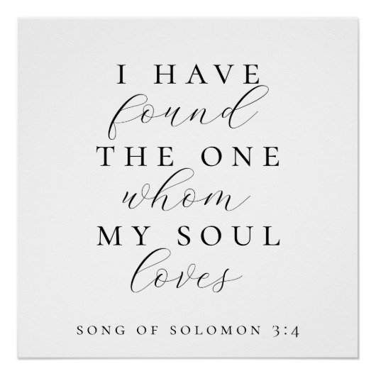 Poster I Have Found The One Quote Wedding Backdrop Banner (Devant)