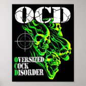 Poster I Have Ocd Oversized Disorder  (Devant)