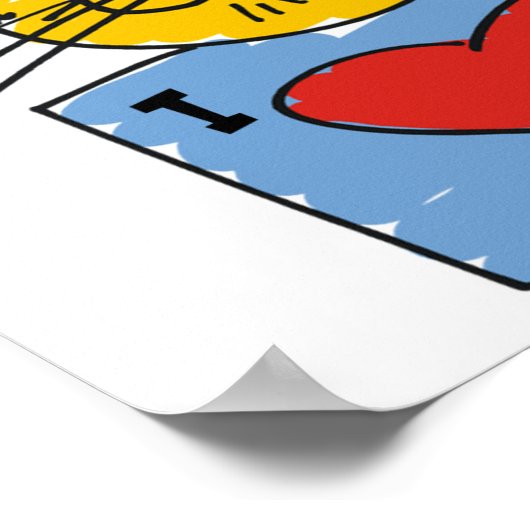 Poster I Heart Cats (Coin)