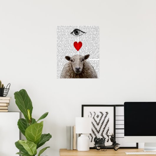 Poster I Heart Ewe (Bureau à domicile)