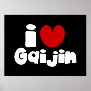 Poster i heart Gaijin