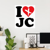 Poster I Heart JC (Bureau à domicile)
