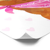 Poster I Heart Llamas Mur Décor Art (Coin)