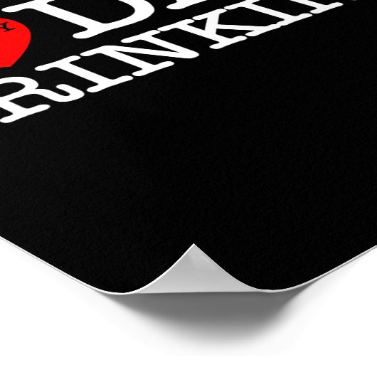 Poster I Heart Love Day Drinking Party Funny Barbecue Fam (Coin)