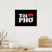 Poster I Heart (Love) Pho (Tôi PHỞ) (Cuisine)