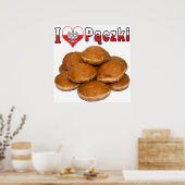 Poster I Heart Paczki Cuisine polonaise (Cuisine)