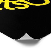 Poster I Heart Pittsburgh - Black 'n Gold (Coin)