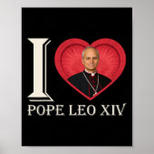 Poster I Heart Pope Robert Francis Prevost Leo Xiv 267th (Devant)