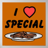 Poster I Heart Special Brownies (Devant)
