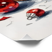 Poster I Help Unpack! Funny Cat in Christmas Shipping Box (Coin)