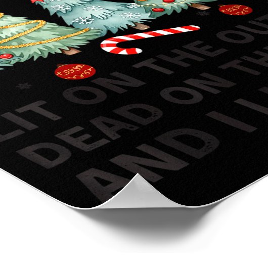 Poster I Identify As A Christmas Tree Lit On The Outside (Coin)