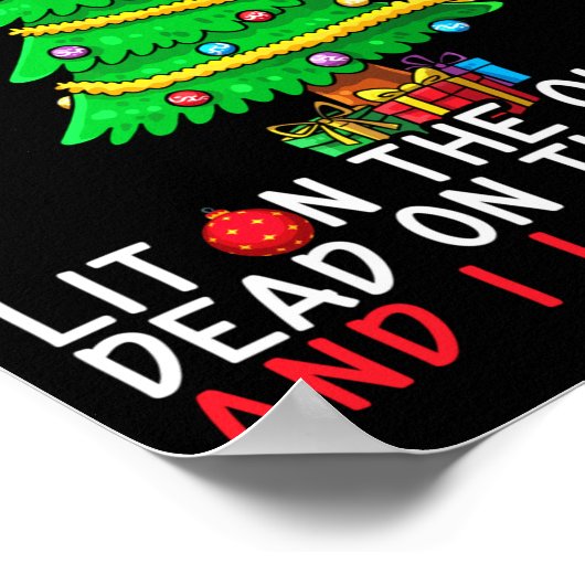 Poster I Identify As A Christmas Tree Lit On The Outside  (Coin)