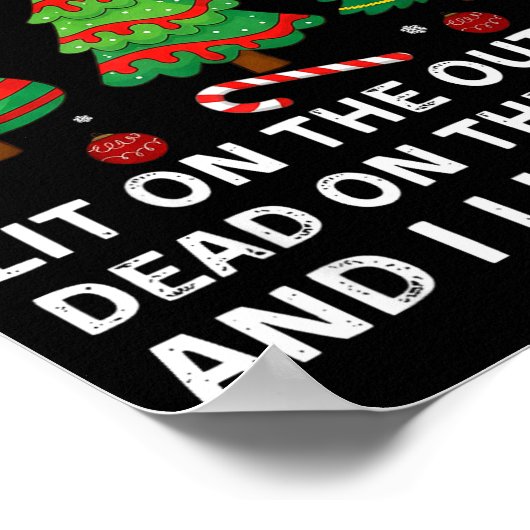 Poster I Identify As A Christmas Tree Lit On The Outside (Coin)