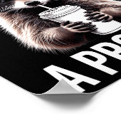 Poster I Identify As A Problem Funny Raccoon Humor Sarcas (Coin)