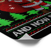 Poster I Jingled His Bells And Now I'm Pregnant Ugly Xmas (Coin)