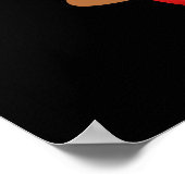 Poster I Lava Rock Et Roulez Funny Volcano Pun Dark BG (Coin)