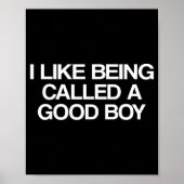 Poster I Like Being Called A Good Boy  (Devant)
