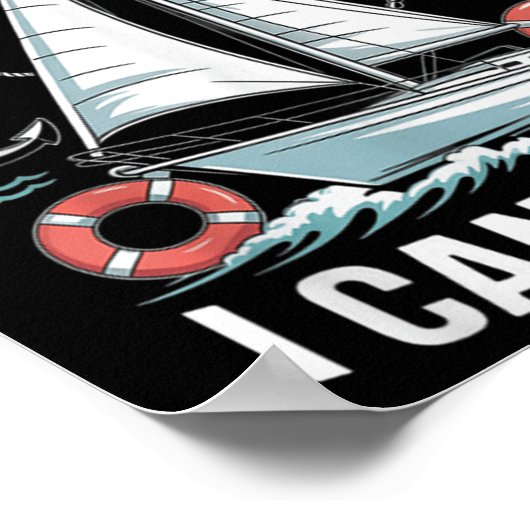 Poster I Like Big Boats I Cannot Lie - Funny Sailing &amp (Coin)