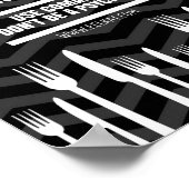 Poster I Like Cuisine My Family and Pets (Comma Joke) (Coin)