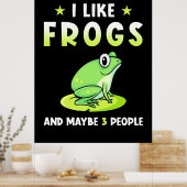 Poster I Like Frogs and d Maybe 3 People (Cuisine)