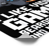 Poster I Like Video Games Bearded Dragon Gamer Introvert  (Coin)