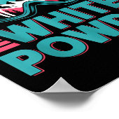 Poster I Live For White Wder Ski Goggles Snowboard Art  (Coin)