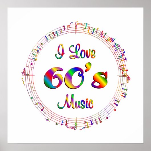 Poster I Love 60's Music (Devant)
