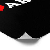 Poster I Love Abgs Funny I Heart Abgs (Coin)