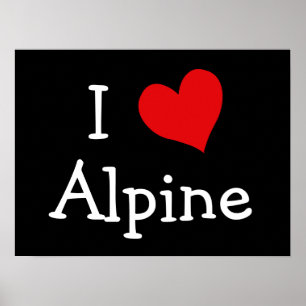 Poster I Love Alpine