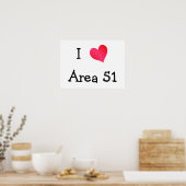 Poster I Love Area 51 (Cuisine)