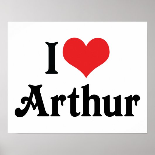 Poster I Love Arthur (Devant)