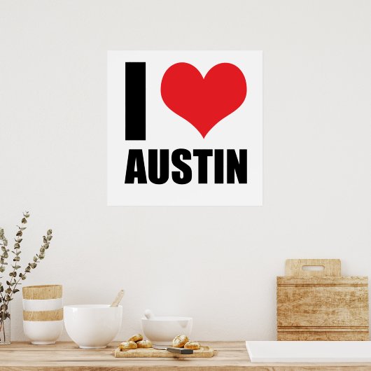 Poster I Love Austin (Cuisine)