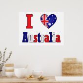 Poster I Love Australia (Cuisine)