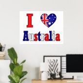 Poster I Love Australia (Bureau à domicile)