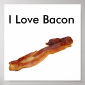Poster I Love Bacon (Devant)