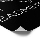 Poster I Love Badminton Team Player Coach (Coin)