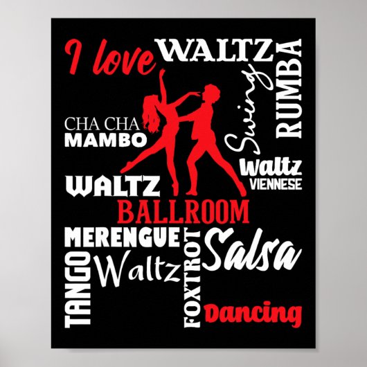Poster I Love Ballroom Dancing - Dance Instructor Pair Ch (Devant)
