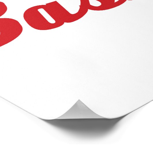 Poster I Love Baseball (Coin)