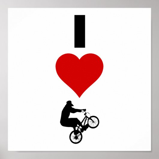 Poster I Love BMX (Vertical) (Devant)